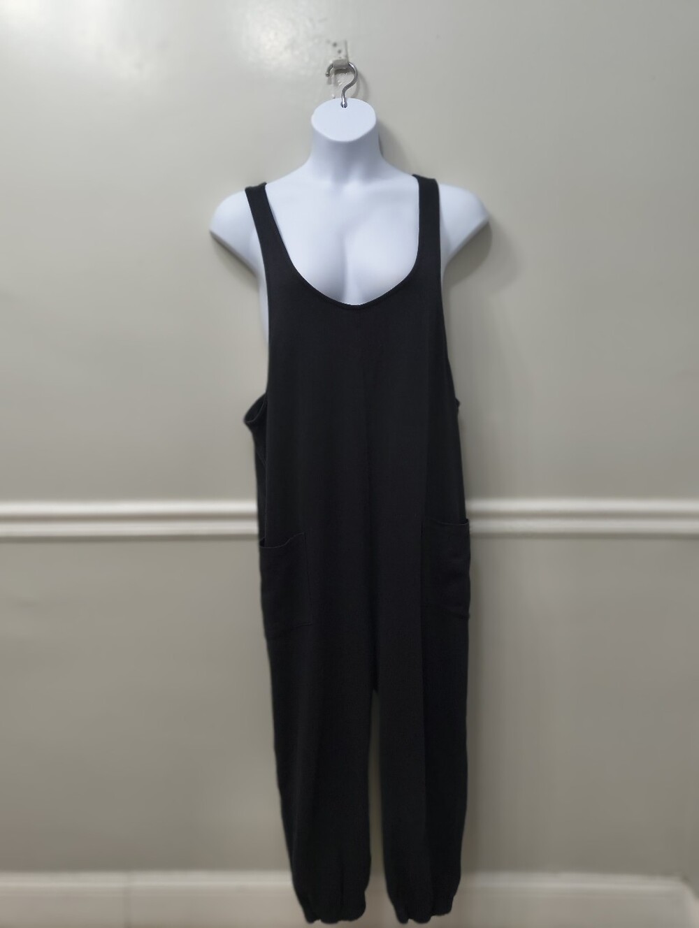 For Days Organic Cotton RomperJumpsuit Black XXL Relaxing Loungewear Boho Summer